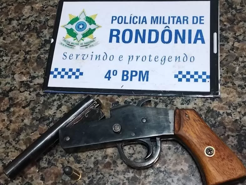 Homem é Detido com Arma de Fogo Após Ameaça de Morte em Cacoal