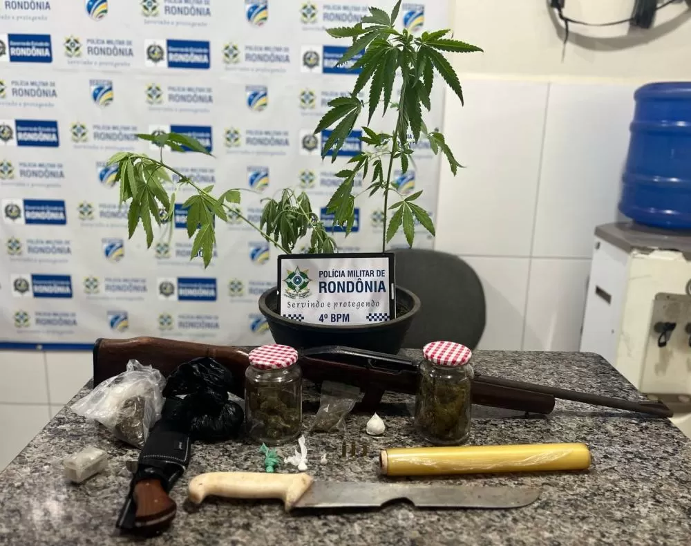 Polícia Militar Apreende Drogas e Arma Durante Operação em Cacoal