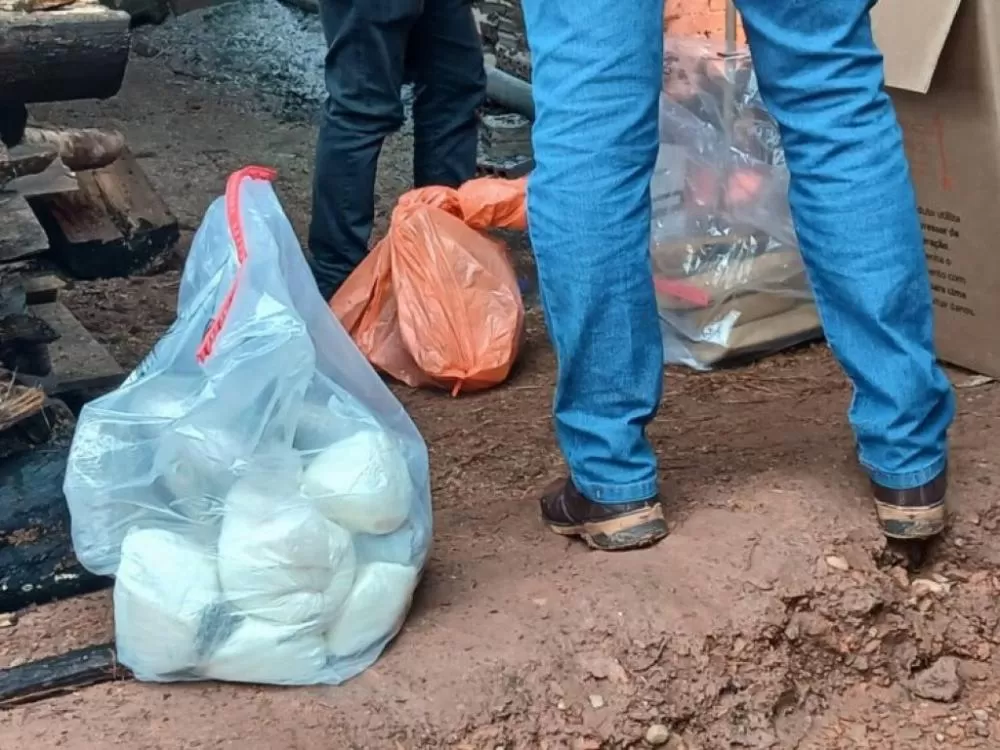 Mais de 50 quilos de drogas foram incineradas pela Polícia Civil,em Cacoal