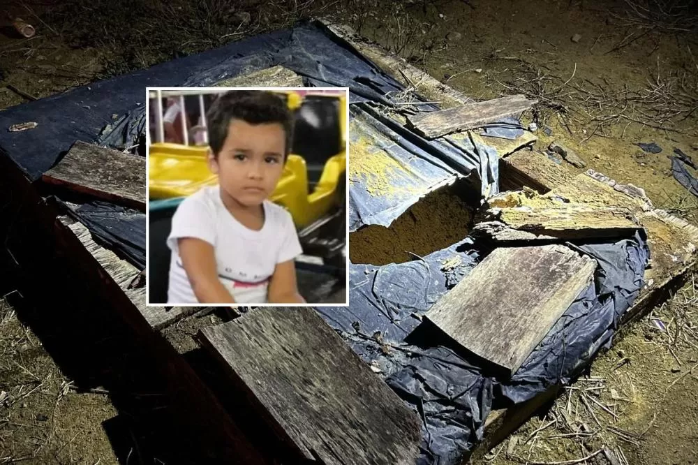 Menino de 3 Anos morre após cair em fossa mal coberta com plástico preso a Madeira