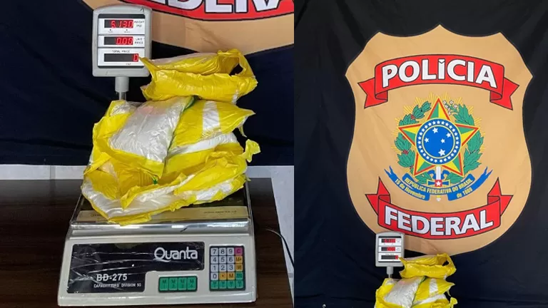 Polícia Federal prende mulher com 5 kg de cocaína no Aeroporto de Porto Velho em Rondônia