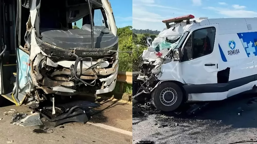 Acidente Trágico na BR-364 em Rondônia: Ambulância e Ônibus de Pacientes Colidem, Deixando 2 Mortos e Vários Feridos 