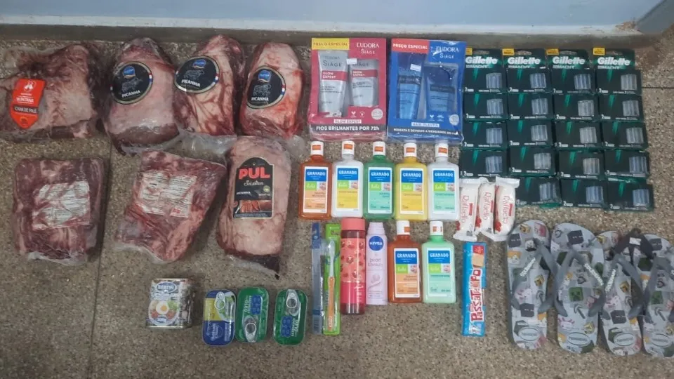 Homem é Preso Após Furtar R$ 2,5 mil em Picanha e Descoberto com Mandado de Prisão em Aberto