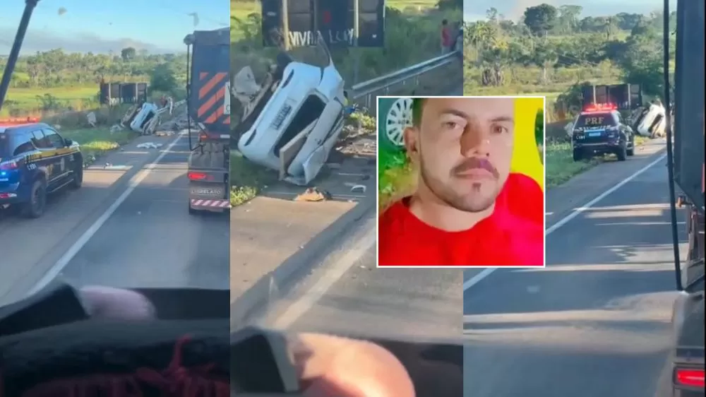Vídeo: Acidente Fatal à 15 km de Ji-Paraná Envolve Carreta e Veículo de Passeio 