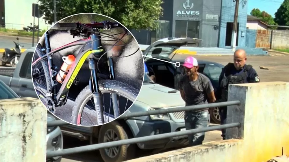 Velho Conhecido do bairro Alpha Park é Preso Tentando Negociar Bicicleta Furtada em Cacoal