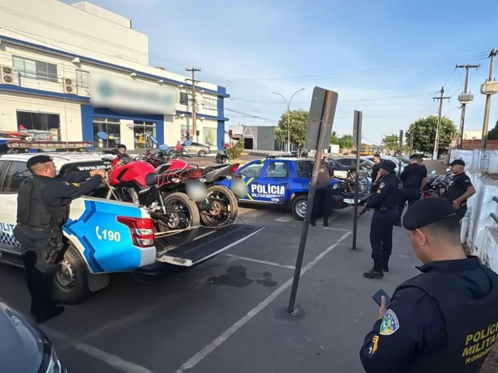 Operação em Riozinho, Cacoal, apreende motos e prende jovem em combate aos perigosos “Grauzeiros”