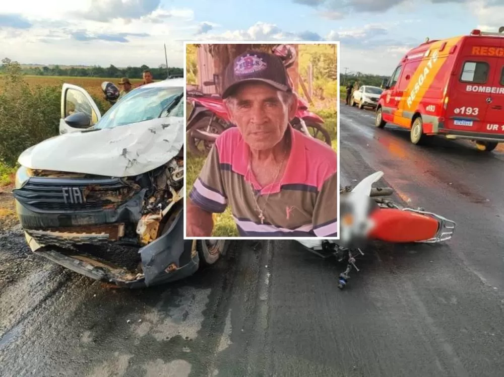 Tragédia em Rondônia: Idoso de 62 anos Morre em Colisão Brutal entre moto e Picape na BR-435 em Colisão Frontal