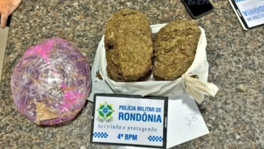 Traficante é Preso com Mais de 2Kg de Maconha em Cacoal: “Jotinha” Tentou Fugir, Mas Foi Cercado pela PM após uma Denúncia Anônima