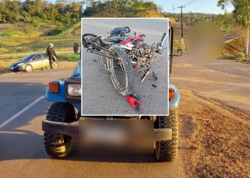 Motociclista Fica em Estado Crítico após Colisão Violenta com Caminhão na Av. das Comunicações em Cacoal no Acesso à Linha 8