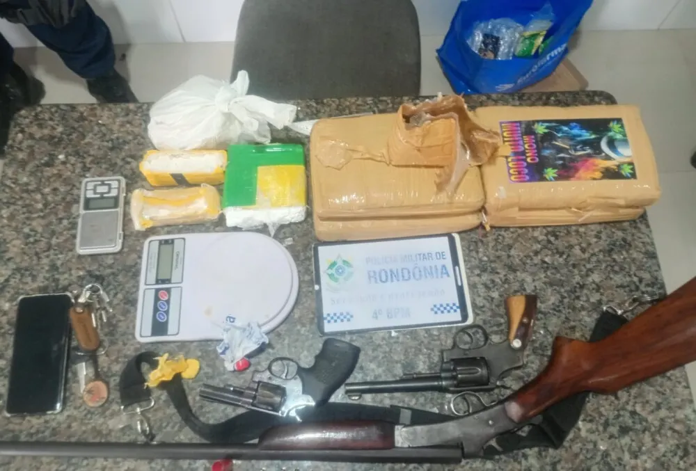 Setor Prosperidade em Cacoal: Polícia Militar desmantela Quadrilha com mais de 5 Kg de Drogas e Armas em Flagrante!