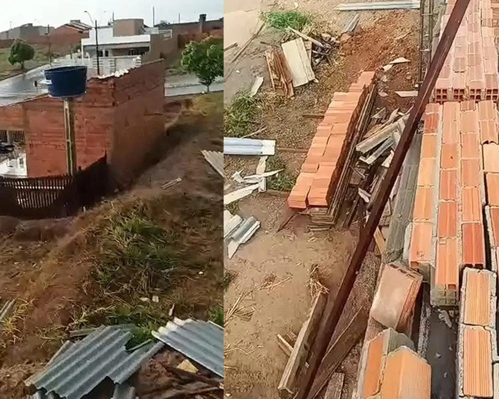 Vídeo: Temporal Devasta Bairros em Cacoal em Momentos de Pânico — Destruição e Prejuízos Materiais