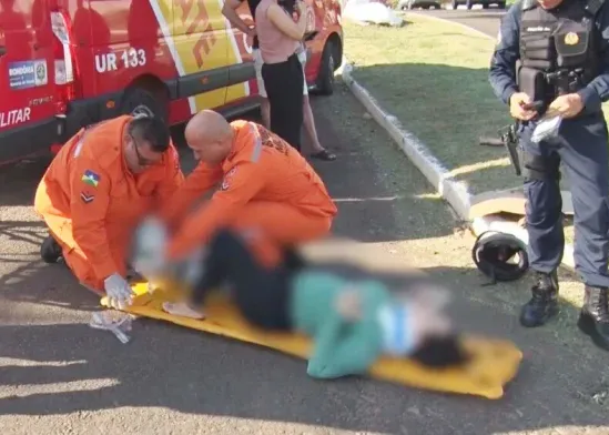 Cruzamento “perigoso” de Cacoal Registra Duas Batidas em Duas Horas — Motociclista Gravemente Ferida