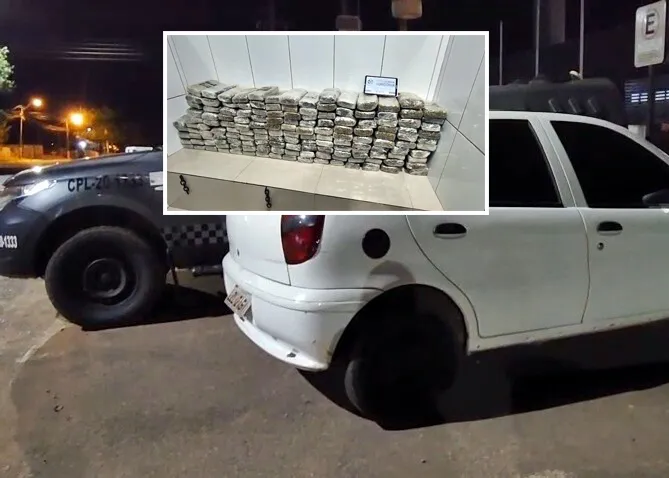 PM e PRF apreendem mais de 140 kg de maconha em Cacoal; condutor é apontado como integrante do PCC