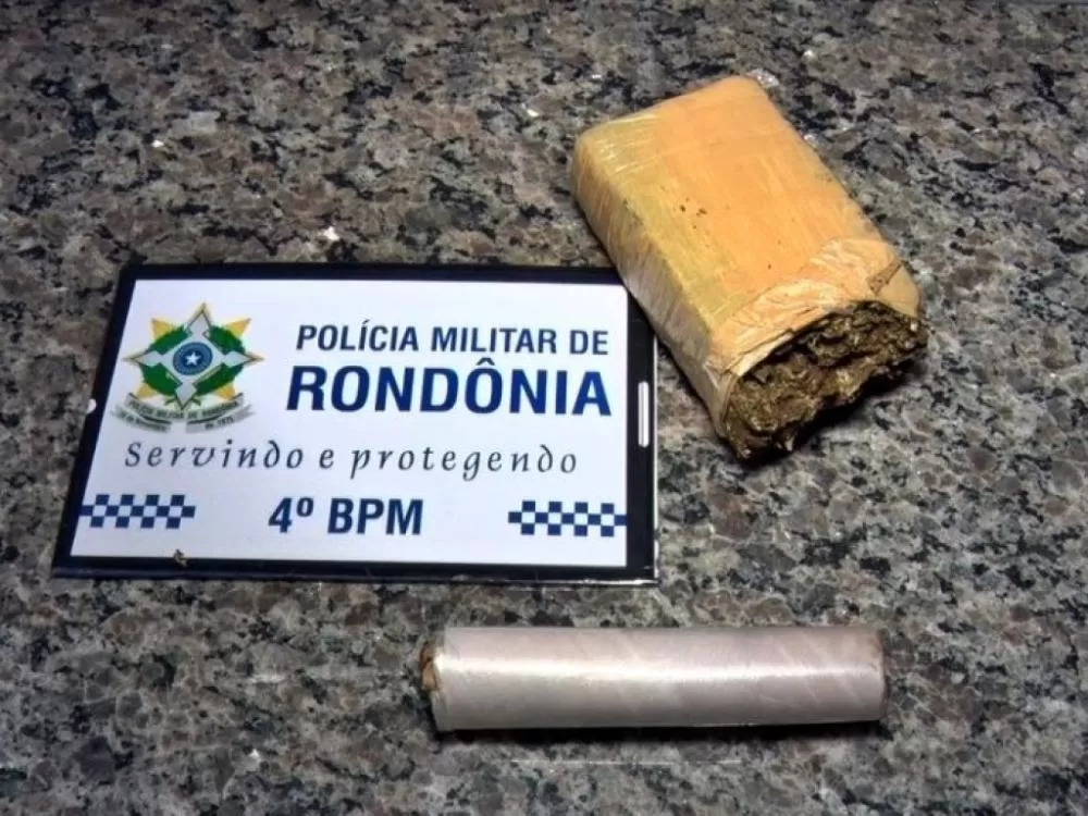 Jovem é preso em flagrante com quase 2kg de maconha e cocaína em Cacoal