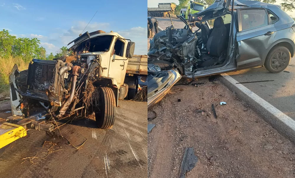 Tragédia na BR-364: Acidente Entre Carro e Caminhão Deixa Quatro Mortos