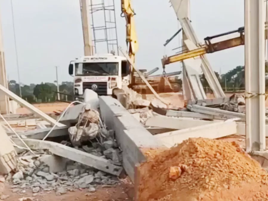 Desabamento em obra na BR-364 em Ji-Paraná deixa dois mortos; causas estão sendo investigadas