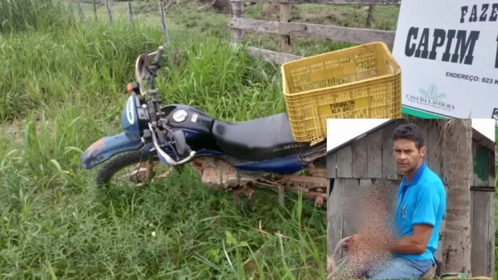 Agricultor morre em acidente de moto na RO 463 próximo ao sítio Capim Verde