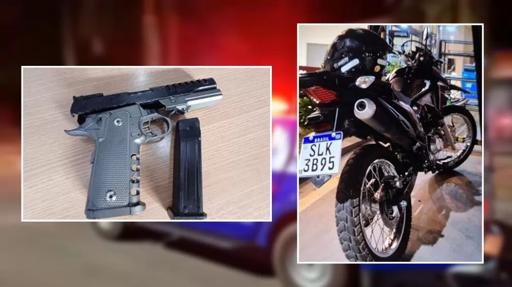 Casal Enfrenta, Derruba e Imobiliza durante Assalto, Um Criminoso é Preso e Moto é Roubada