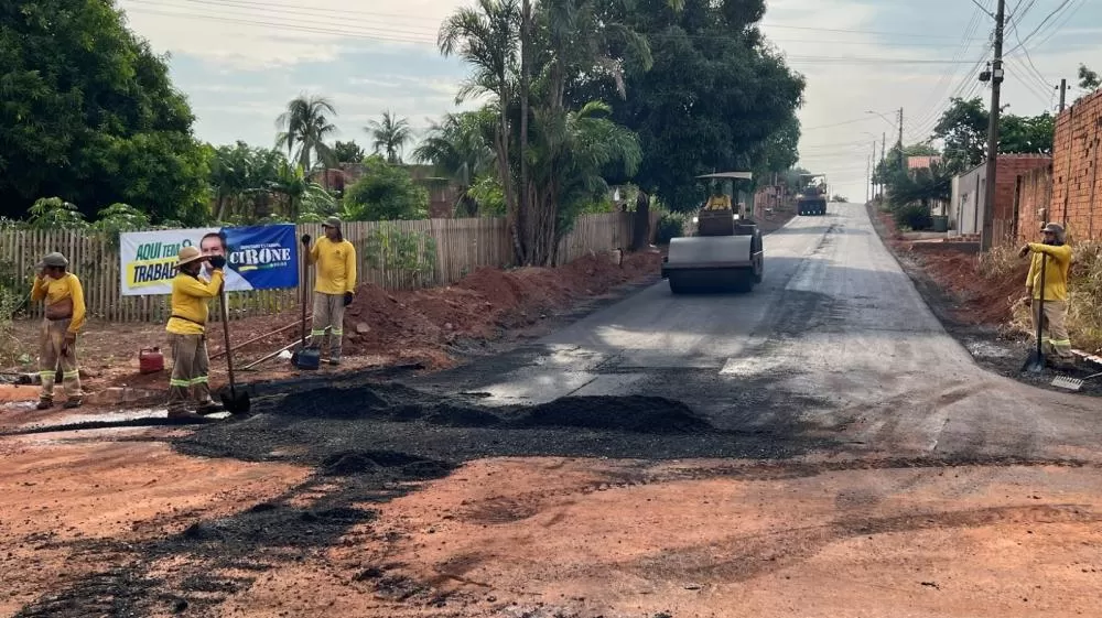 Cacoal Recebe Pavimentação Asfáltica em Mais 60 Ruas com Recursos de Cirone Deiró