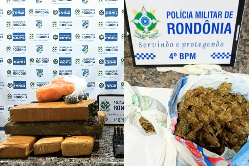 Polícia Militar de Cacoal Realiza Duas Apreensões de Drogas e Prende Três Suspeitos em Operações de Combate ao Tráfico
