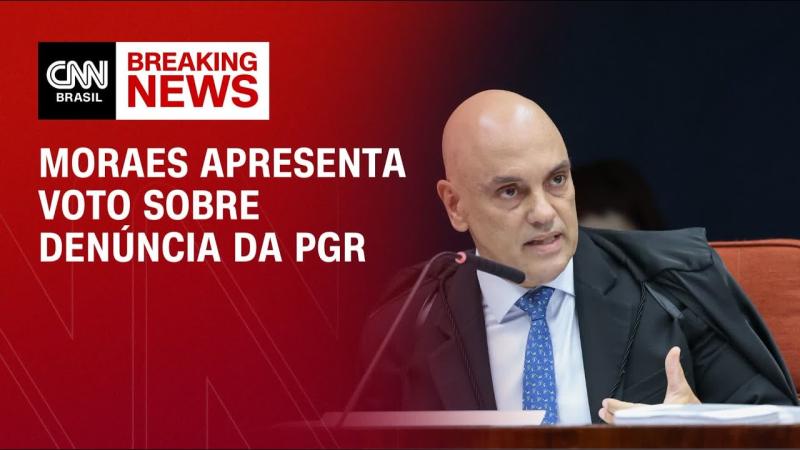 Moraes vota em sessão que pode tornar Bolsonaro réu 