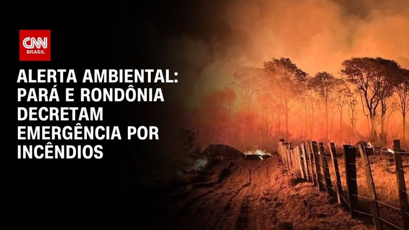 Os estados do Pará e de Rondônia decretaram estado de emergência ambiental 