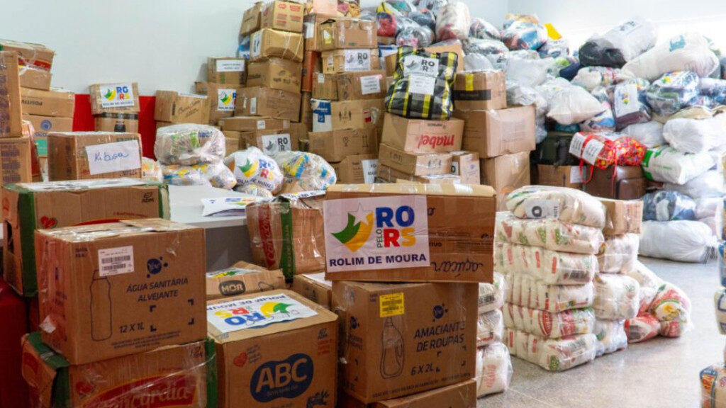 Donativos de Rondônia seguem para apoiar vítimas das enchentes no Rio Grande do Sul